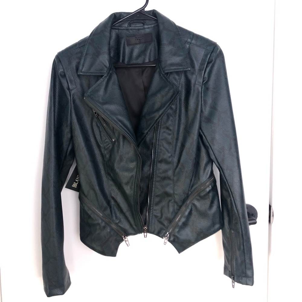 Snakeskin biker jacket